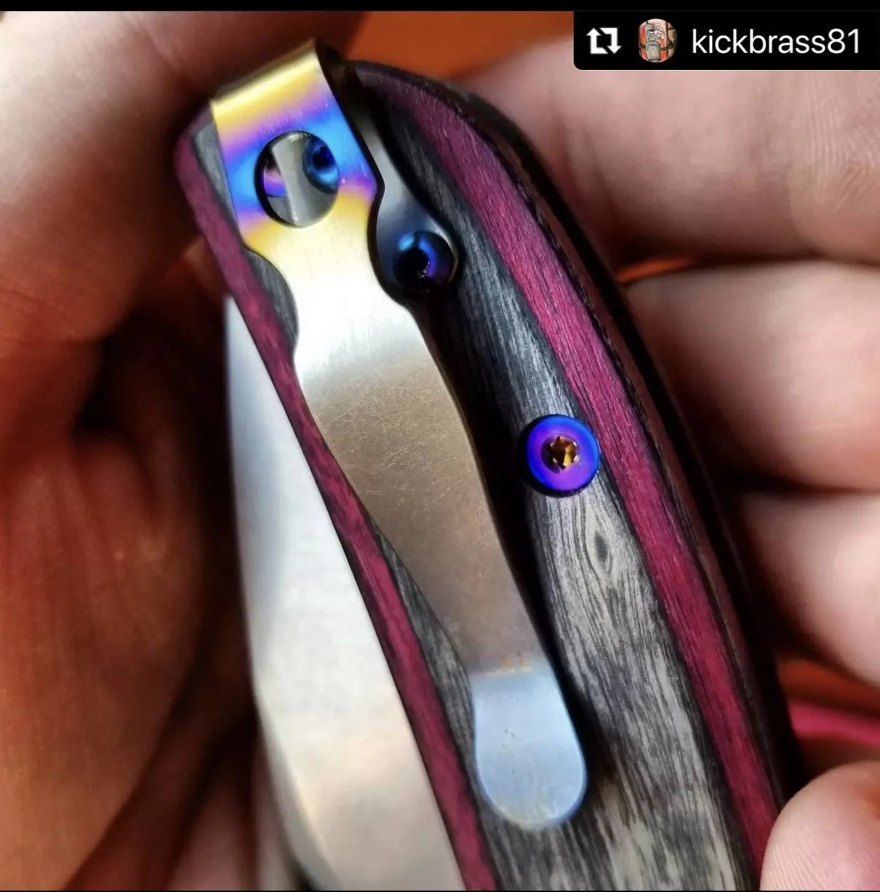 Imagem -02 - Clipe de Titânio de Transporte Profundo para Spyderco C229 Faca Xamã