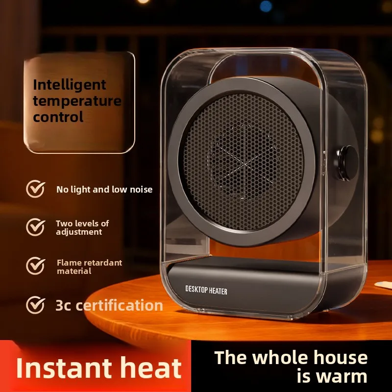 Portable Mini Electric Heater Energy Efficient Quick Warm Desktop Heating Fan Household Student Dorm Heating Equipment