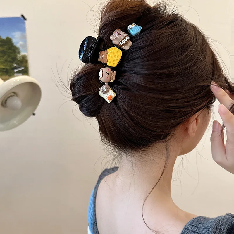 Cartoon Hair Clip for Women Fashion Large Hairpin Korean Girls Hair Claws Cute Shark Clip Summer Hair Accessories Headdress