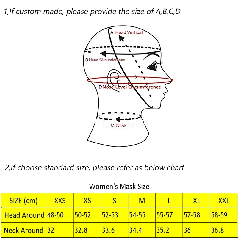 여성용 수녀 라텍스 후드, 할로윈 코스프레 의상, 고무 마스크, 블랙, 화이트