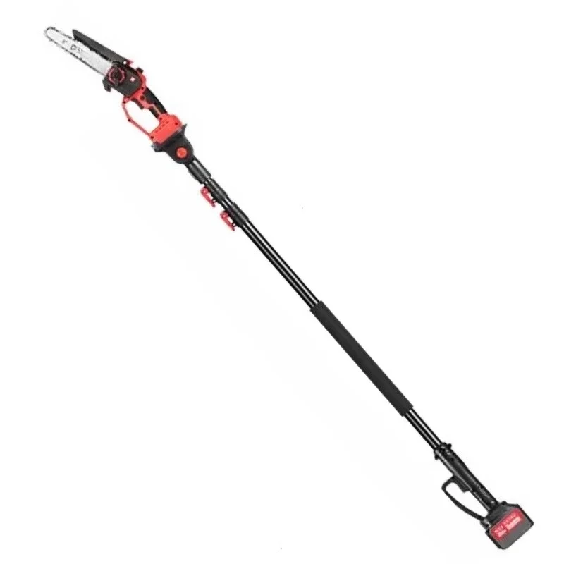 Telescopic rod electric high branch saw, rechargeable electric pruning saw