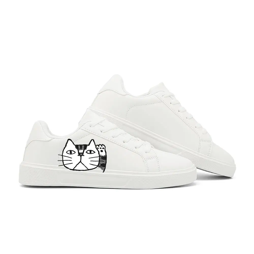 أحذية رياضية بيضاء متعددة الاستخدامات للرجال والنساء: رياضات كاجوال – أحذية بيضاء قابلة للتنفس ومتينة وخفيفة الوزن مطلية بالرش على الجدران #4