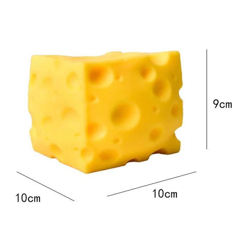Extragroßer Käse-Fidget-Ball, langsam zurückfedernd, formbar, Entspannungsspielzeug, realistisches Riesen-Quetschspielzeug, Heimdekoration für Erwachsene – Detail 7