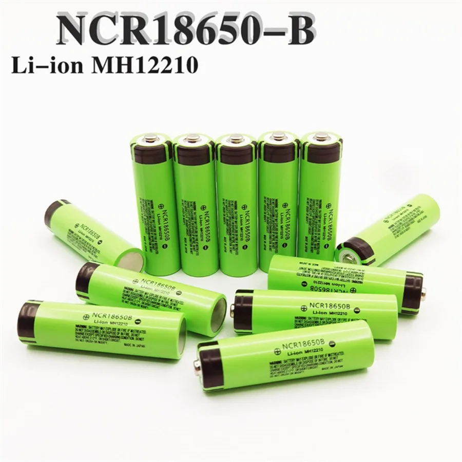 Brand New Original NCR18650 3400mAh Battery Ncr18650b 34B 3.7V 18650 3400mah Rechargeable Lithium Battery Flashlight Tip Battery