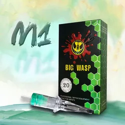 BIGWASP M1 Tattoo Naald Cartridges 0.30 MM/0.35 MM Permanente Make-Up Tattoo Inktcartridge Geschikt Voor Tattoo Machine tattoo Pennen