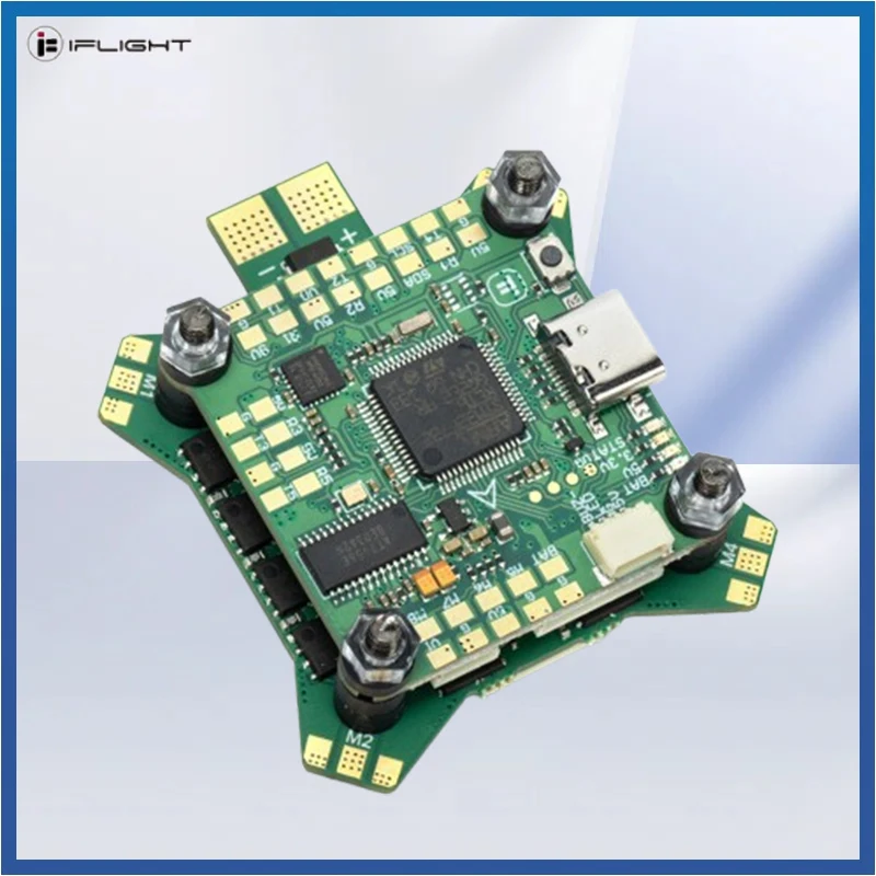 IFlight BLITZ F7 Stack F722 F7 وحدة تحكم في الطيران ث/BLITZ E55 55A BLHELI32 4in1 ESC 2-6S DShot 600 لطائرة RC FPV بدون طيار