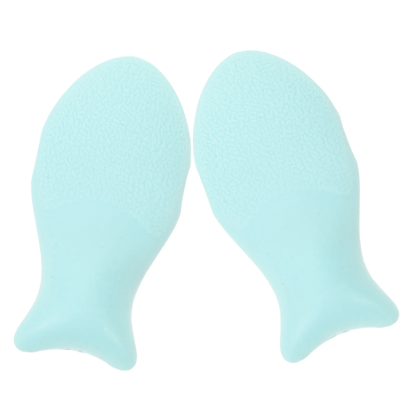 2Pcs Reusable Silicone Makeup Applicator Fish Shaped Puff Woman Use Makeup Puff Gentle Silicone Puff