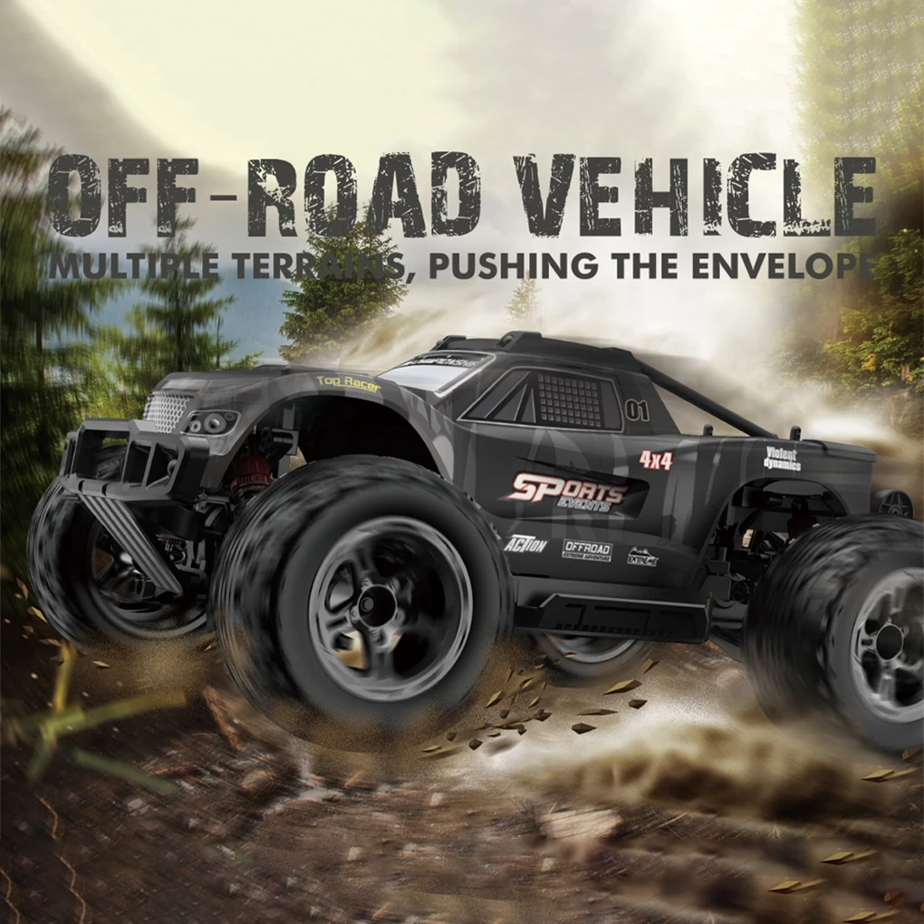 [Auth Boxed] Caminhão monstro de alta velocidade KF10 1/10 – Modelo de simulação, display/uso duplo off-road