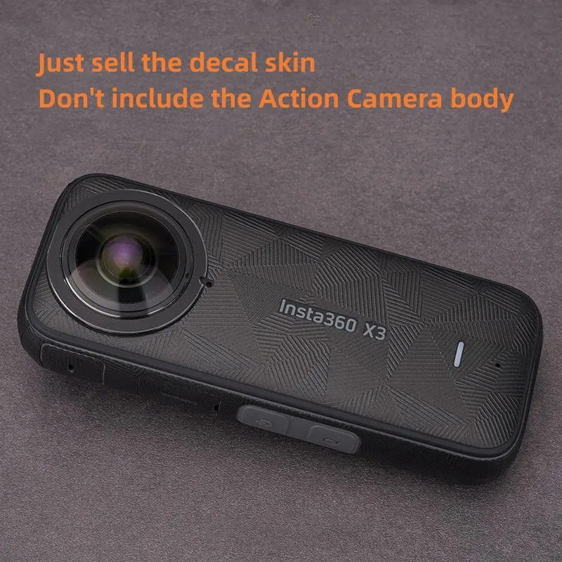 For Insta360 X3 Decal Skin Vinyl Wrap Anti-Scratch Film Action Camera Protective Sticker Protector Coat Insta360X3 Insta 360 X3