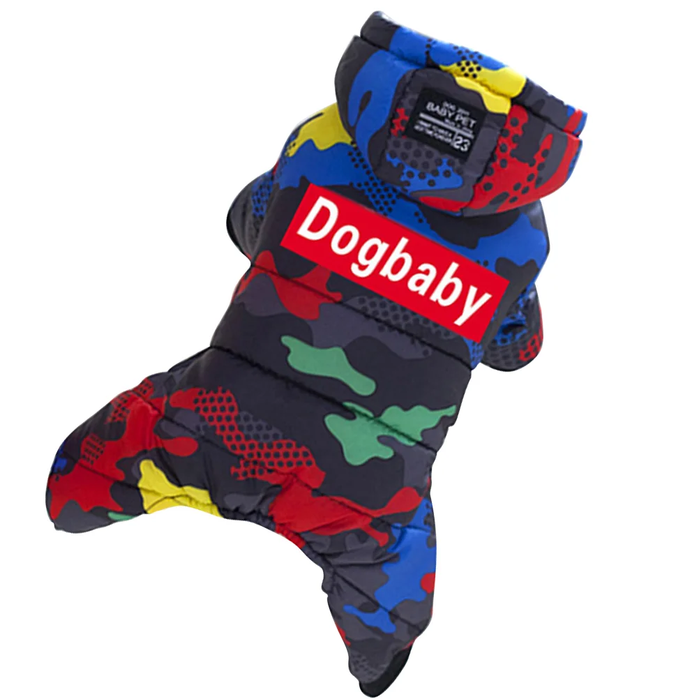 Dikker Hond Winter warm puppy Camouflage Jas Hond Warme Kleding Hoodies Huisdier Jumpsuit Kleine Middelgrote Honden Outfit Huisdier warmer Kleding