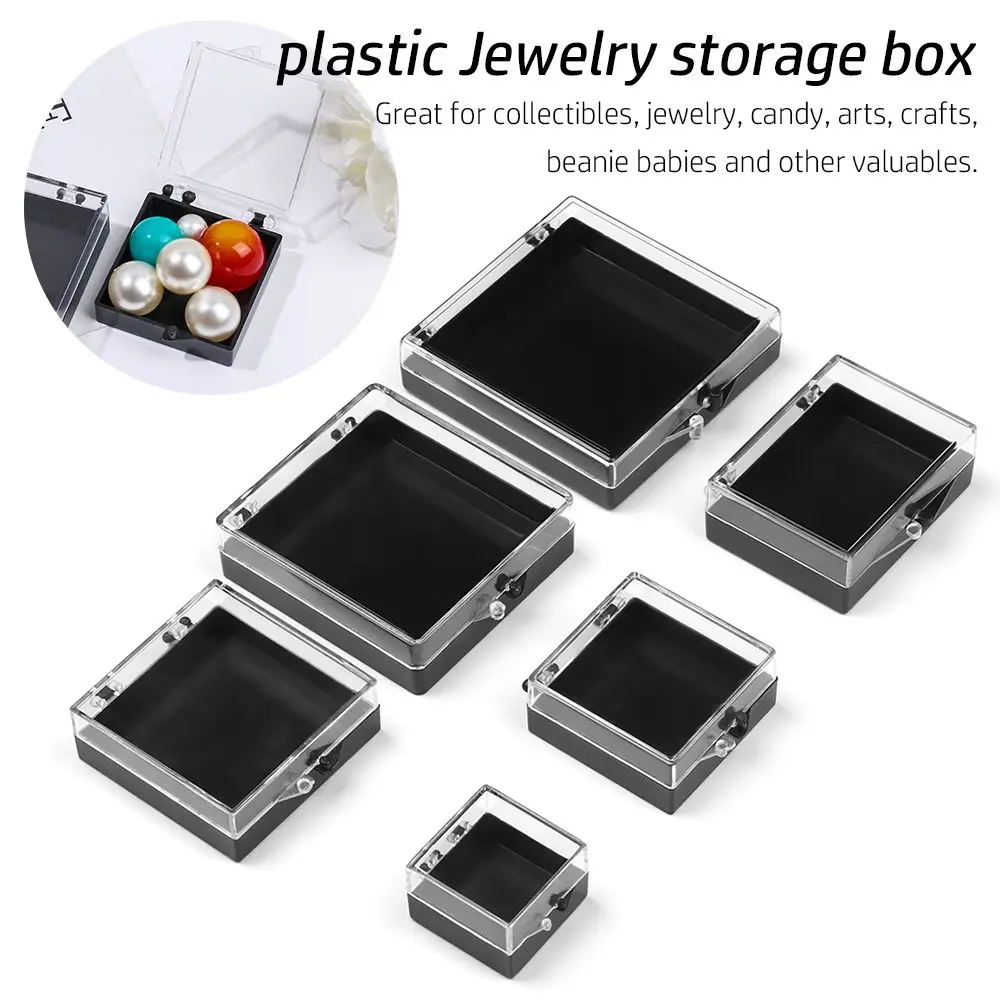 Small Clips Boxes Plastic Jewelry Diamond Container Craft Bead Holder Pill Storage Supply Storage Box