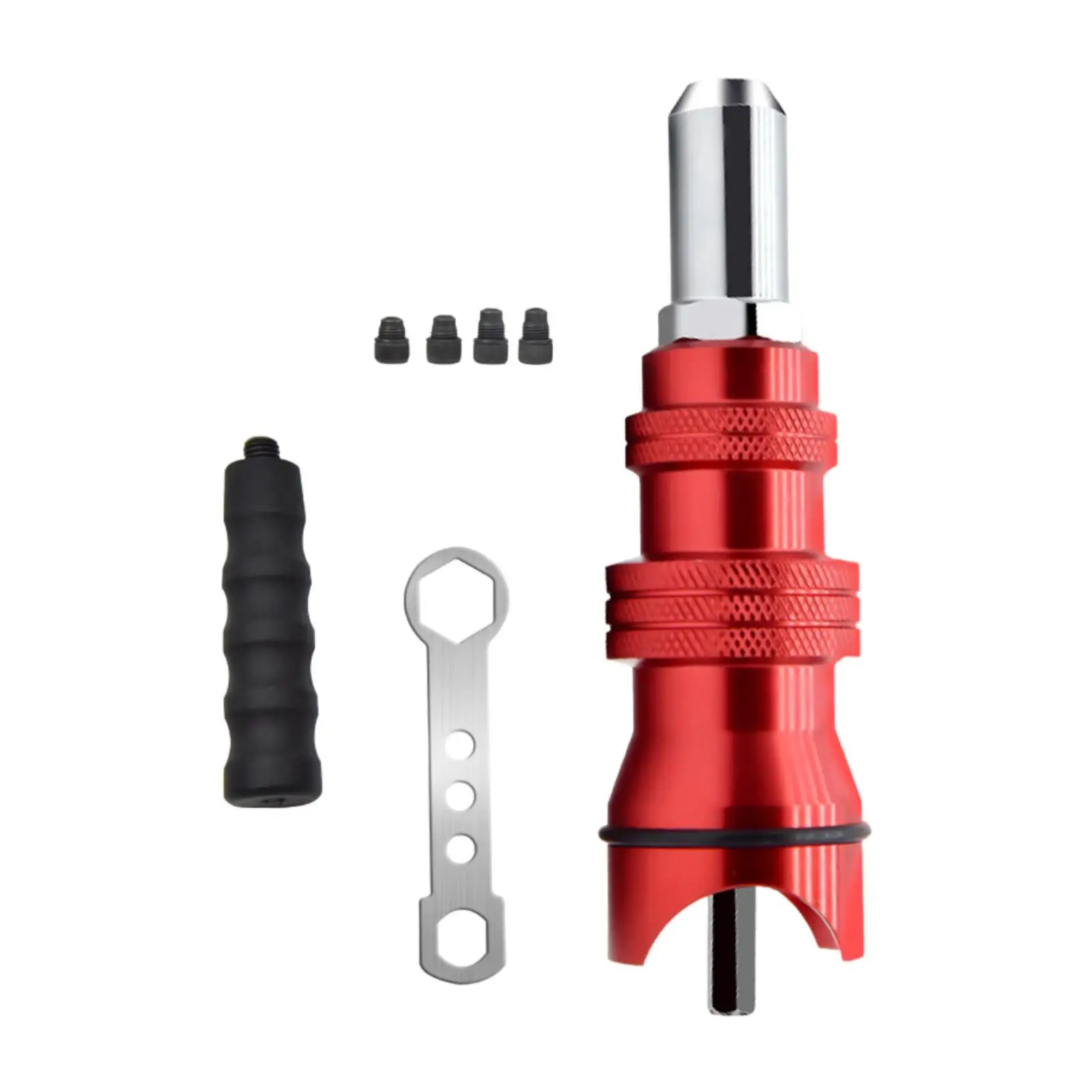 Cordless Drill Electric Rivet Adapter Professional with Interchangeable Rivet Heads for Building Home Cars Instruments Furniture