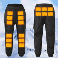 18 Heated Pants Men Women USB Electric Heating Trousers Thickened Warming Heating Leggings Camping Thermal Heated Clothes