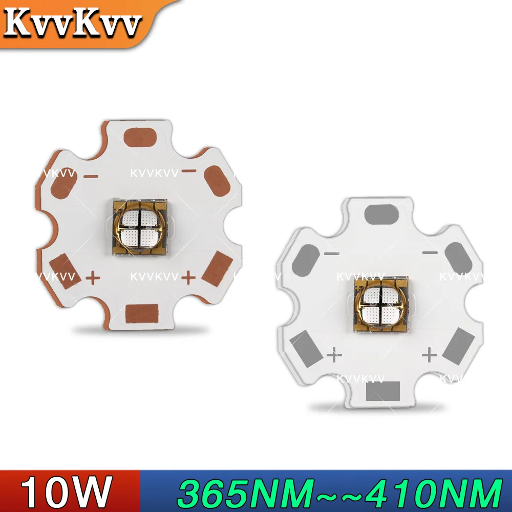 

1PCS 10W UV LED 5050 XMLLT6 XMLL2 LG 365 370 380 385 Chip Purple 395 395 400 410nm For Flashlight Part Accessory Printer Curing