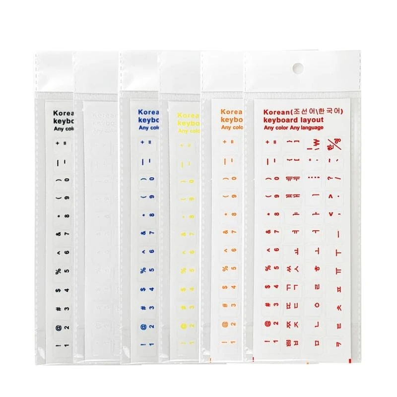 

1PCS Korean Keyboard Stickers Alphabet Wear-resistant Letter Keypad Label Sticker Korean Language For Laptop Desktop Computer