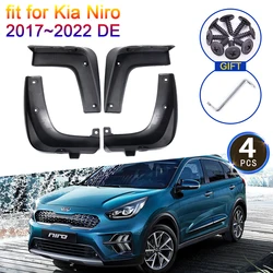 4x for Kia Niro 2017 2018 2019 2020 2021 2022 DE Mudguards Fender Front Rear Mud Flaps New Guard Splash Car Styling Accessories