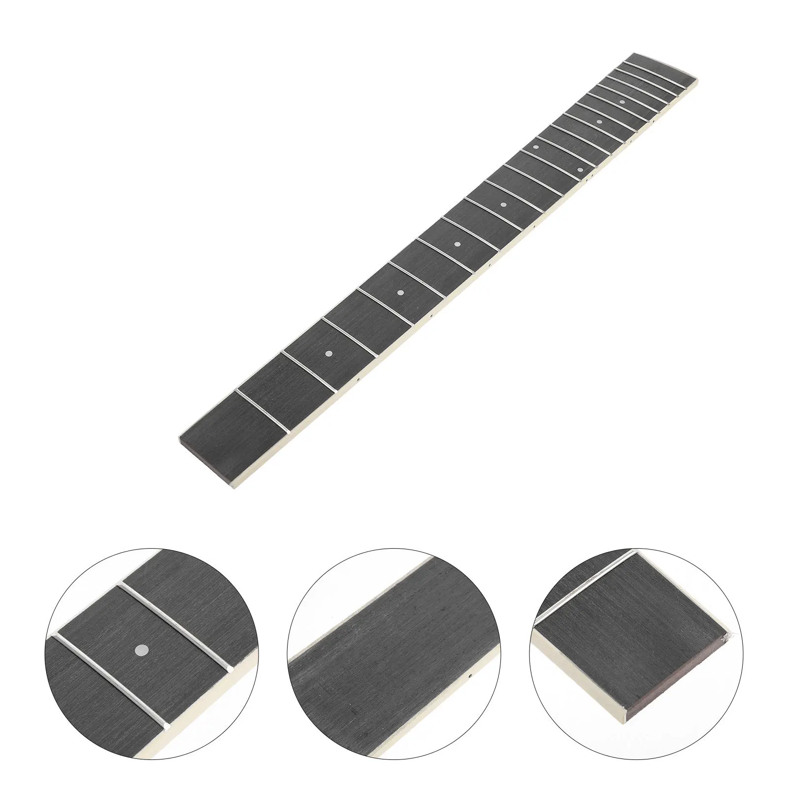 

Technical Wood Fingerboard Replacement Folk Acoustic Fretboard Durable Stable Replacement Parts For Ukulele Lap Steel Portable