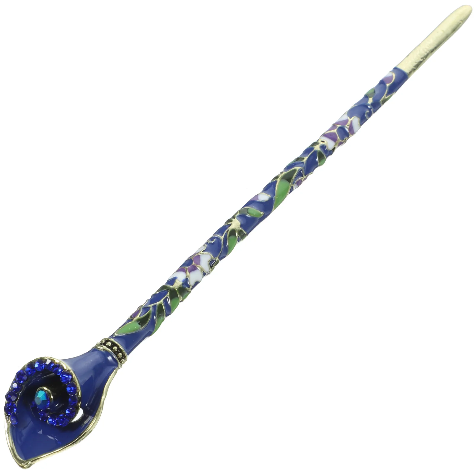 

Cloisonne Hairpin Alloy Stick Retro Vintage Women Decorative Hair Chopsticks Durable Fashion Design Hairstyle Matching Gift