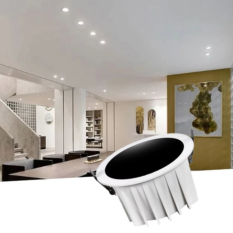 IP65 Round 12w Spotlight 15W 20W 30W 50W 80W Hotel COB Waterproof LED Recessed Downlight