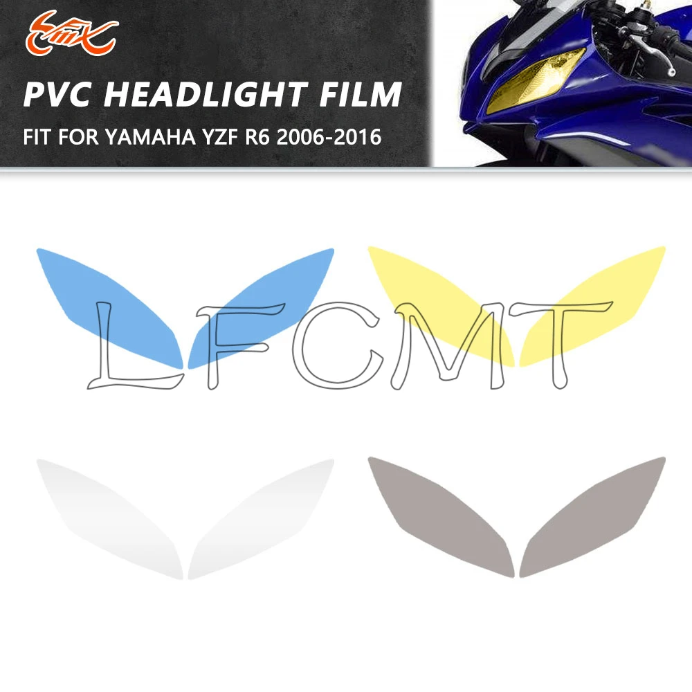 

Anti-Scratch Protection Headlight Film Head Lamp Guard Decor Tint Film Sticker Fit for YAMAHA YZF-R6 YZF R6 2006-2016