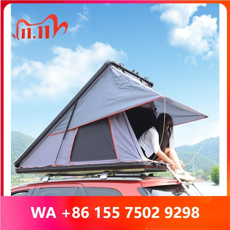 Spacious 3 Person Car Roof Top Tent, Uniersal Mount for Most ehicles, Compact Fold Den, Weather Resnt