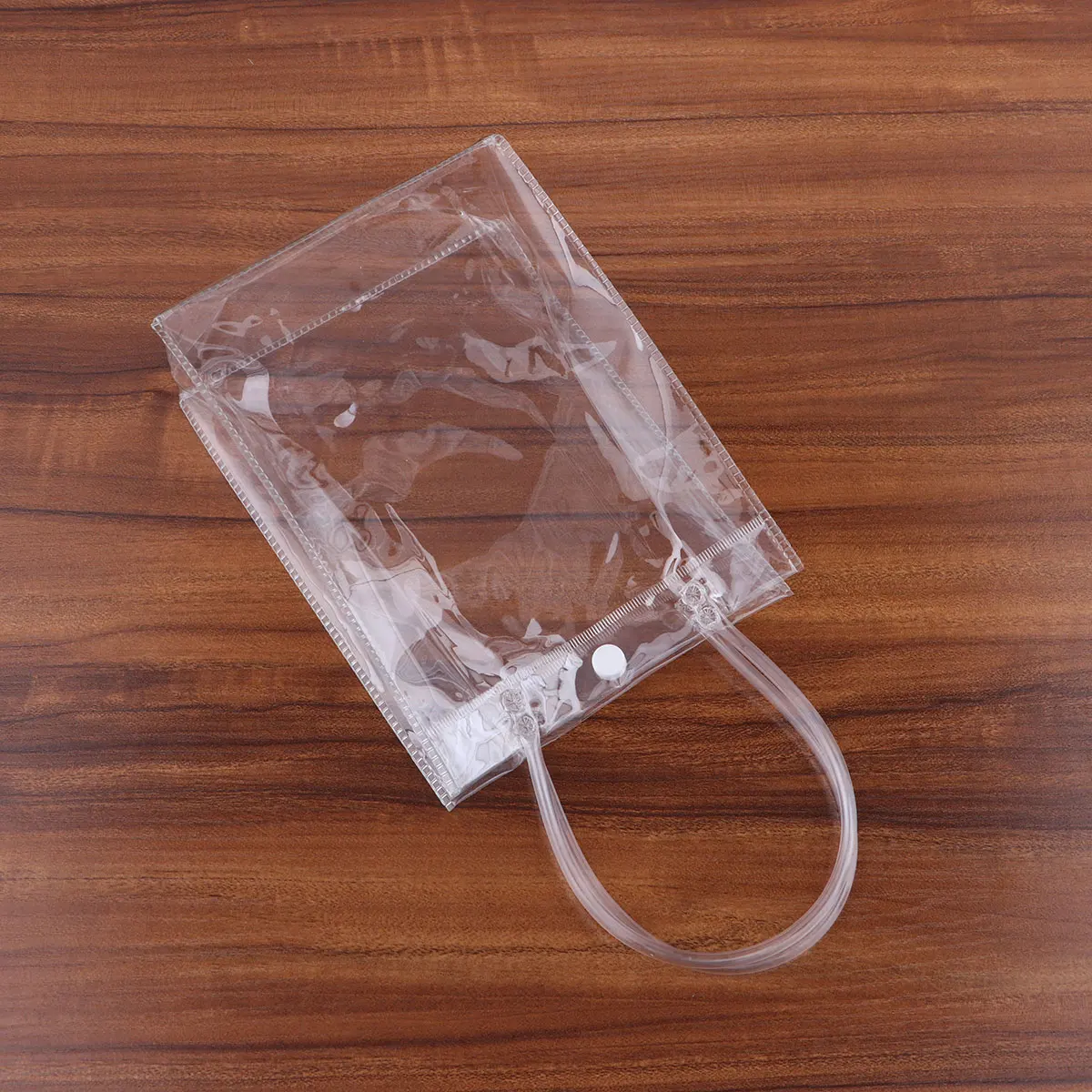 

Transparent Plastic PVC Ice Bag Portable Tote Bag Gift Bag Birthday Party Decoration Wedding Favor Vertical Style