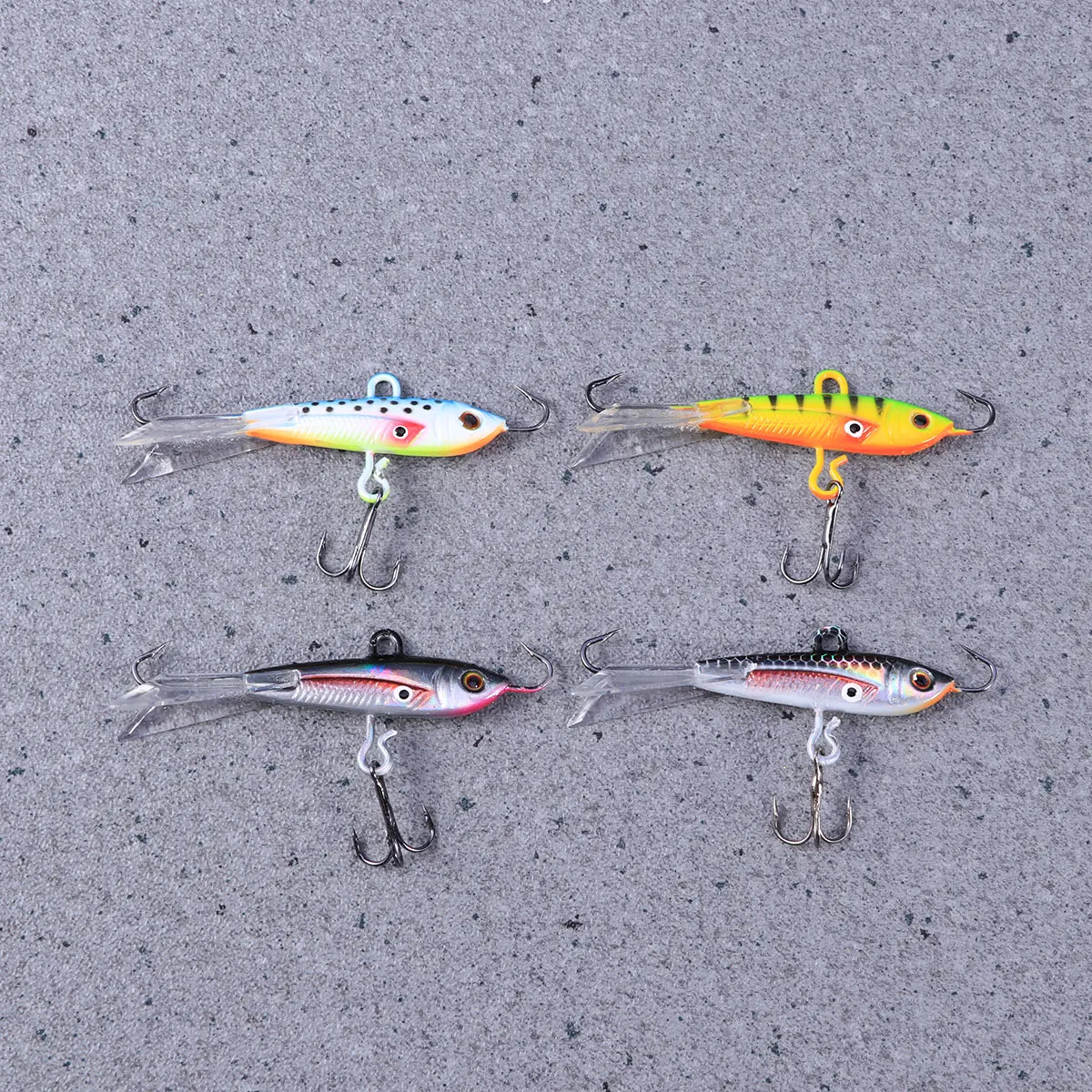 

4pc 60Mm 10.5G Metal Fishing Lure Bait Artificial Bass Lures High-Strength Hooks Vivid Realistic Design For Seabass Pike Salmon