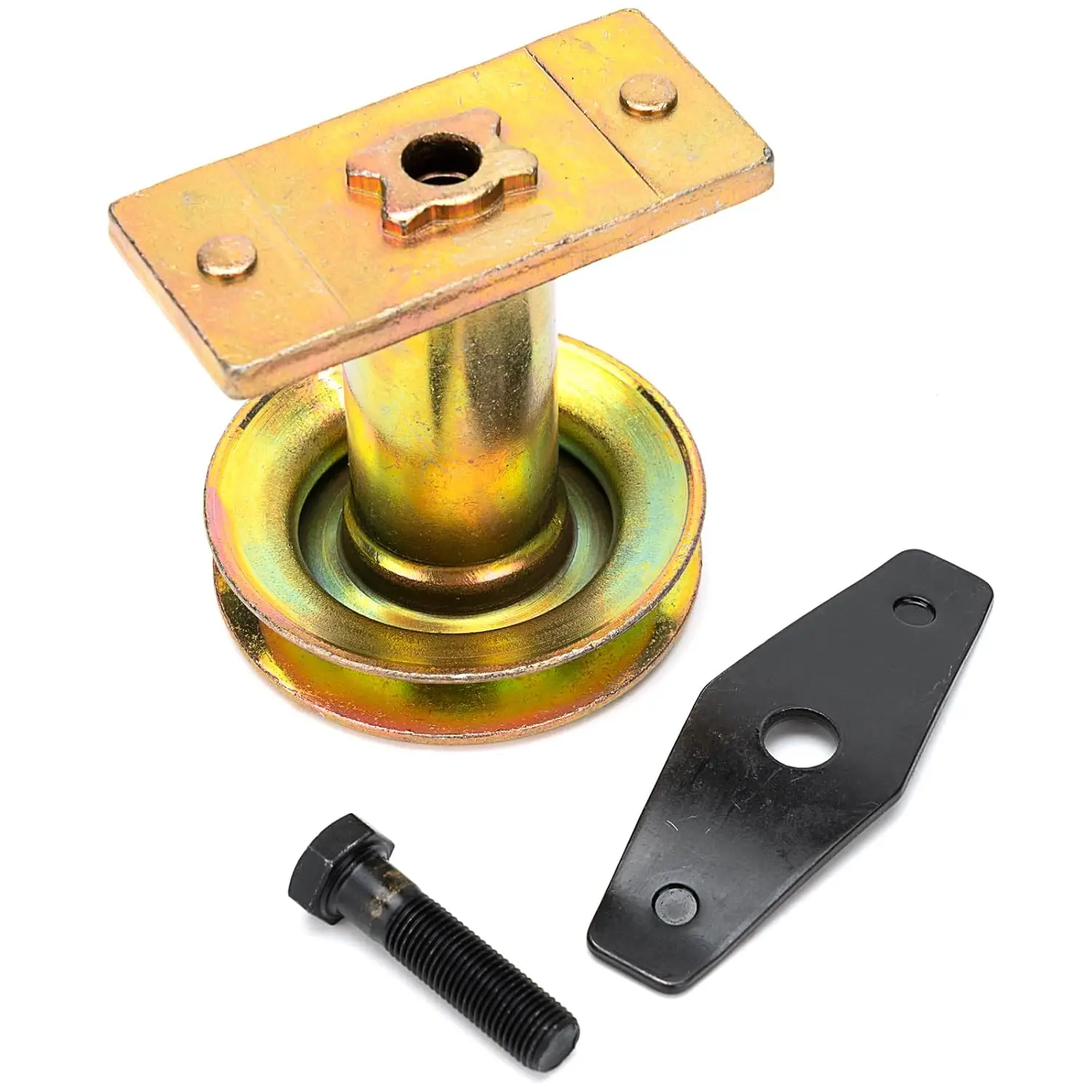 687-02528 Lawn Mower Blade Adapter with Pulley,25mm Drive Pulley Adapter +Bolt + Blade Washer Compatible