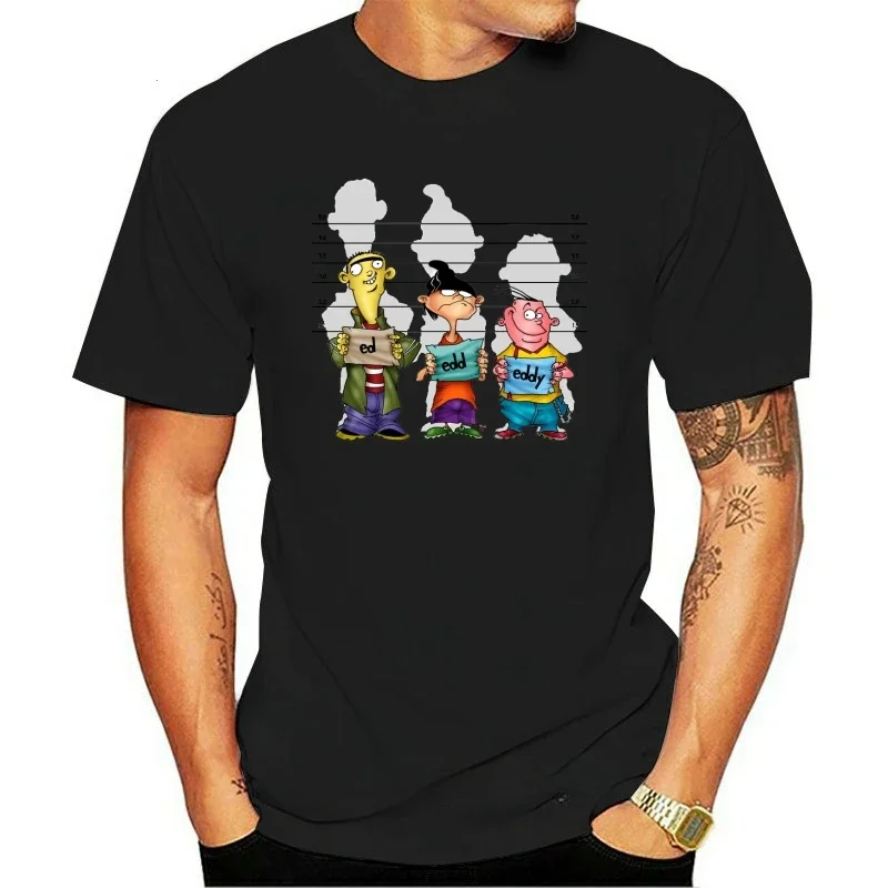 Arrival fashion heavyweight CARTOON Ed, Edd n Eddy V2 Danny Antonucci 1999 (WHITE) All sizes S-5XL Loose Size Tops Tee Shirt