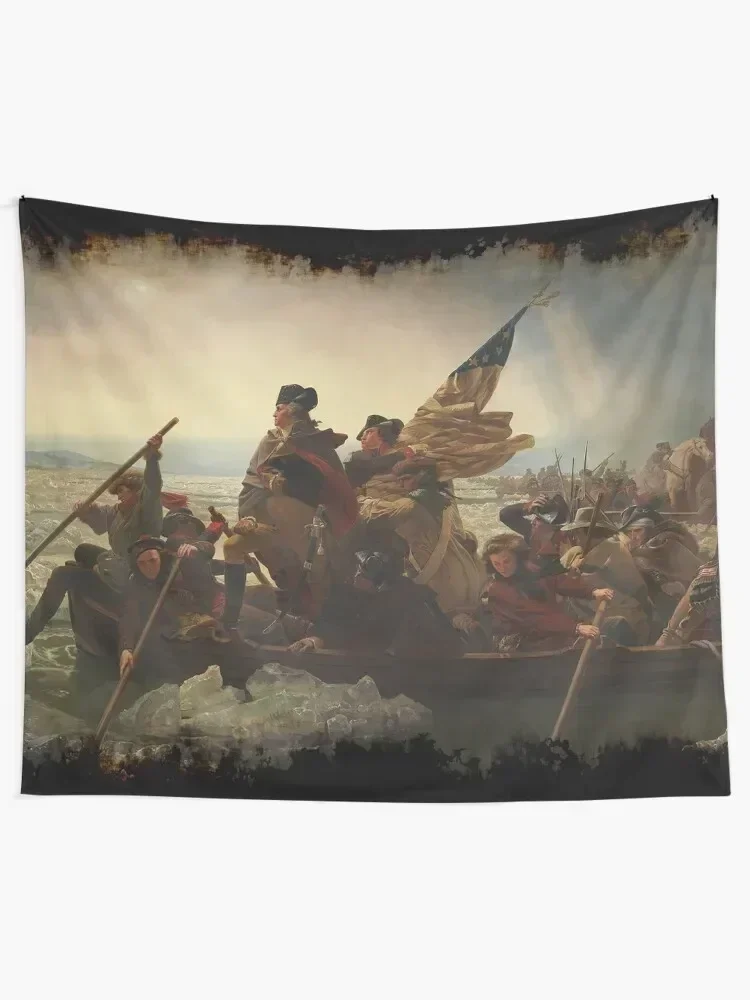 Washington Crossing the Delaware Tapestry Aesthetic Room Decoration Decorative Wall Mural Home Decorating Tapestry