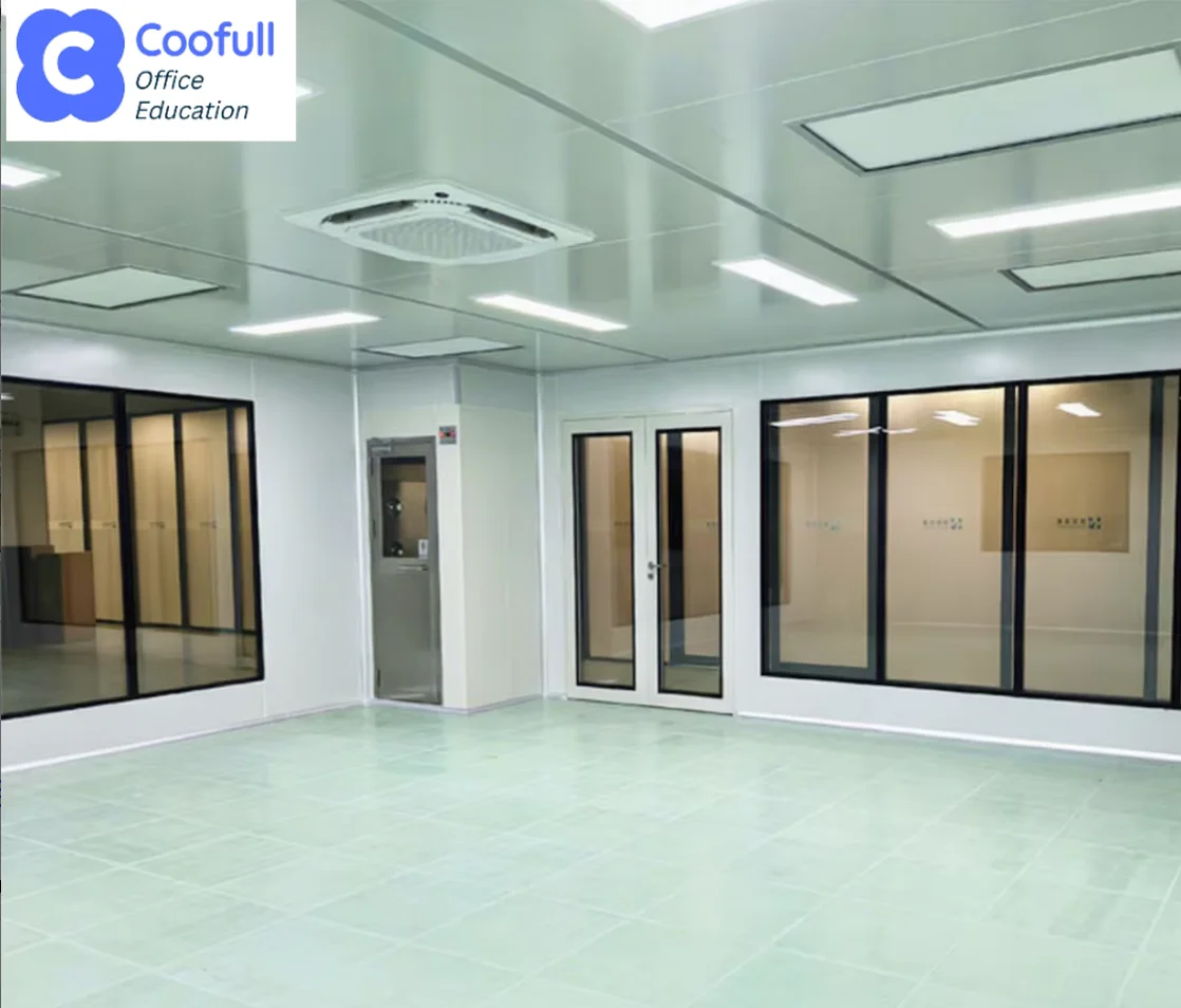 COOFULL Laboratory Modular Hard Wall ISO 7 Cleanroom Assembly Portable Clean Room Booth
