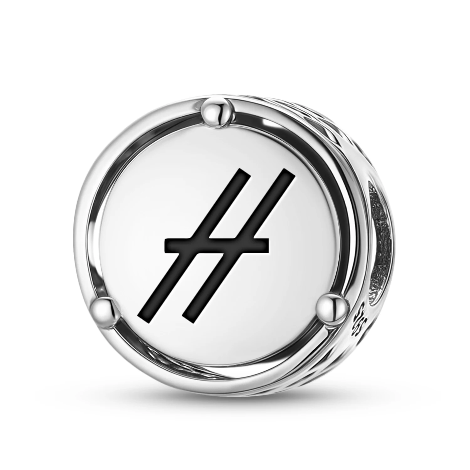 

Астрология Contra Parallels, стерлинговое серебро 925 пробы, символ, подвеска, подходит для оригинального браслета, ювелирные изделия своими руками, аксессуары, семейная бусина