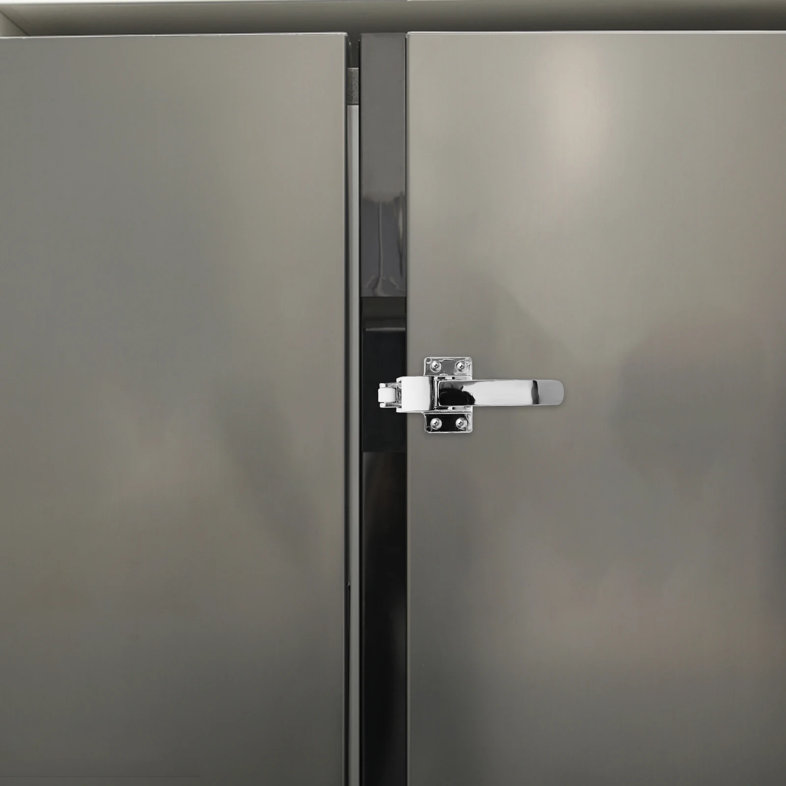 

Fridge Freezer Door Handle Latch Heavy Duty Chrome Refrigerator Appliance Cooler Lock Hardware Universal Compatible Wear
