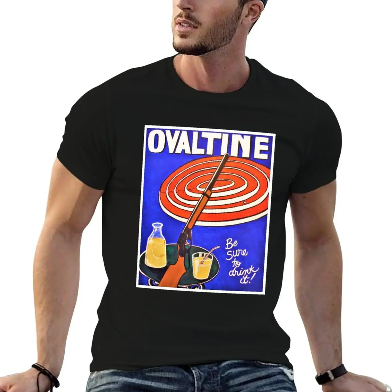 Be Sure to Drink Your Ovaltine T-Shirt plus sizes quick drying plus size tops anime clothes mens fashion