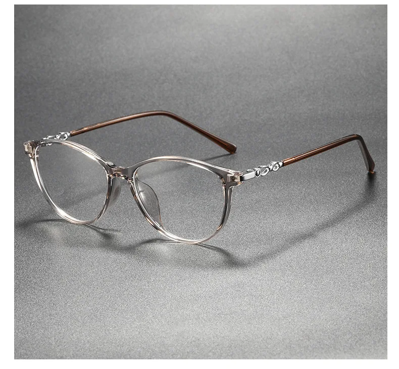 Neue Modische Markendesign Retro Katzenaugen-Rahmen Kurzsichtigkeits-Brille mit Sehstärke Photochromatisch Anti-Blaulicht Damen Astigmatismus-Brillen – Detail 13