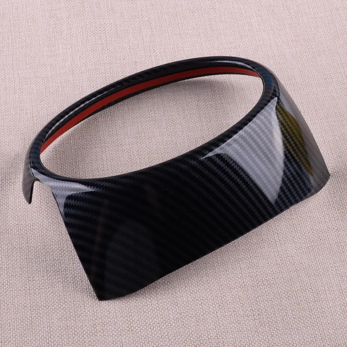 ألياف الكربون نمط الجبهة مصبغة شعار غطاء إطار الكسوة ديكور صالح لتويوتا RAV4 2019-2020