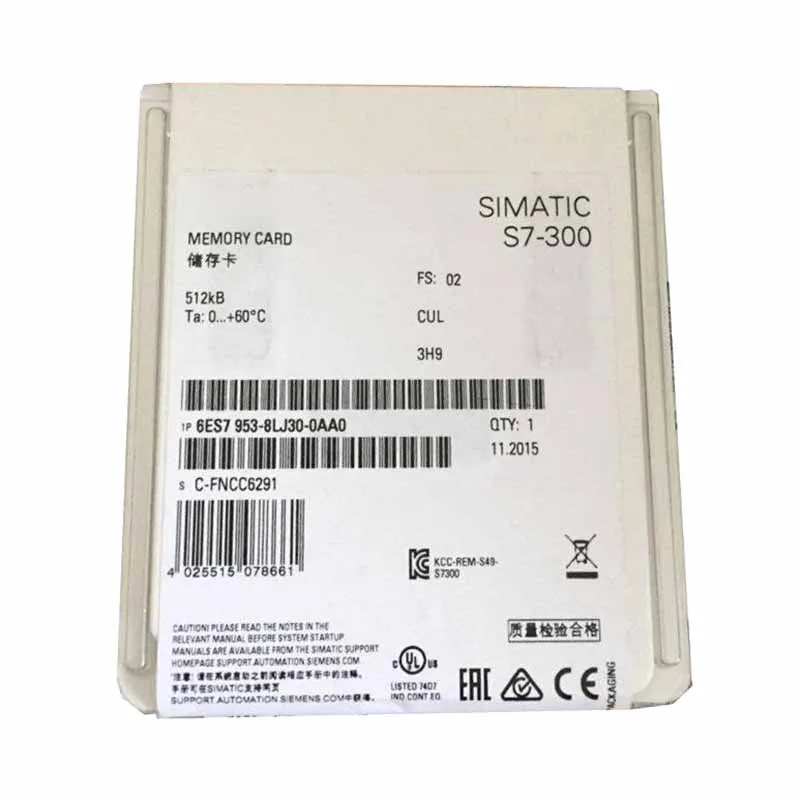 New Original 6ES7953-8LJ31-0AA0 6ES79538LJ310AA0 512KB   One Year Warranty Warehouse Spot Fast Delivery