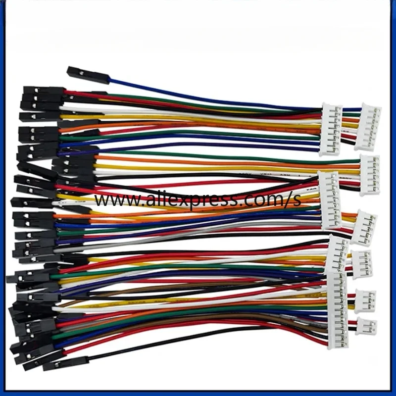 Terminal Linha PCB Board Connector Cable, Sensor de Conexão eletrônica, Dupont Cable, PH2.0 para DuPont, 2,54 milímetros, 5pcs