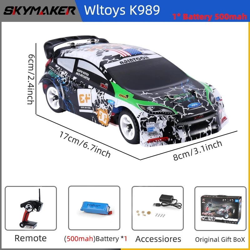 WLtoys K989 Rc Racing Drift Car 1:28 4WD Drive Off-Road 2.4G High