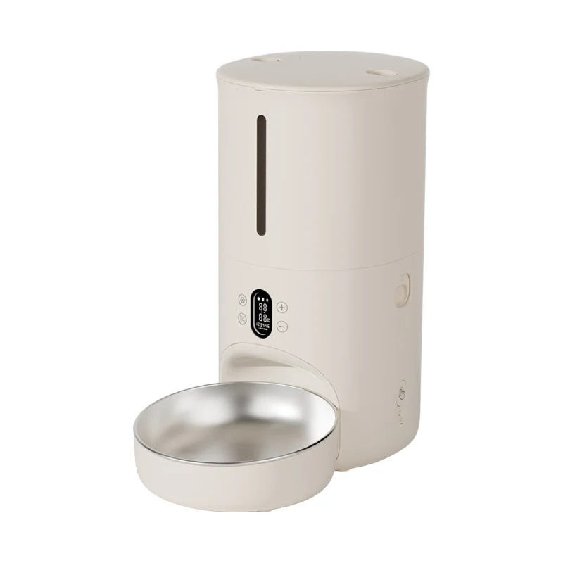 

2026 New Smart Pet Feeder with Touch Screen Control Automatic for Cats & Dogs Charge & Battery Powered WiFi Enabled