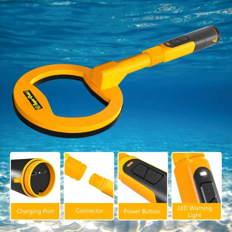 Underwater Fully Waterproof Metal Detector for