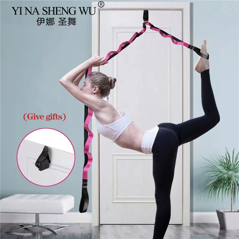

Stretching Strap Yoga Strap with Loops, Stretch Straps for Physical Therapy, Non-Elastic Exercise Strap for Pilates, Dance,Sport