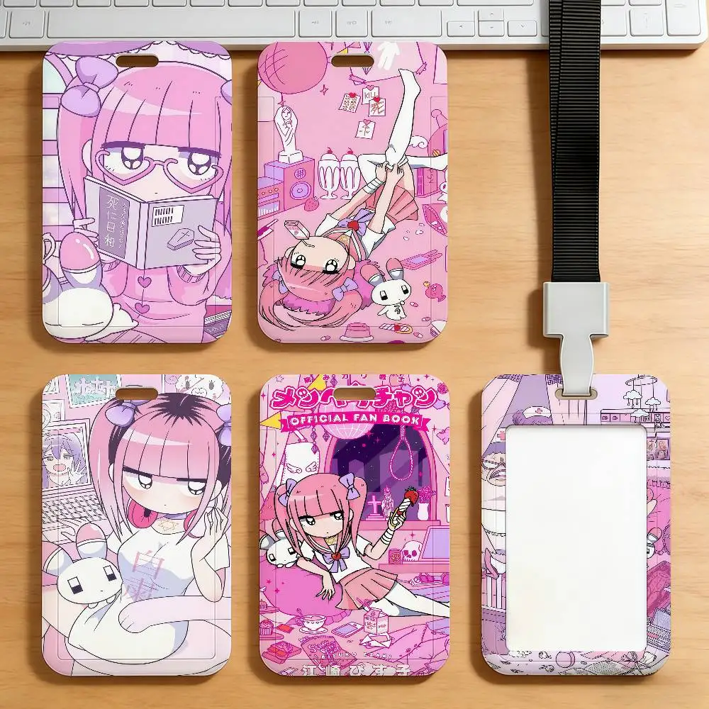 

Чехол для карт Menhera-chan Yami Kawaii Anime: для рабочих пропусков, проездных на автобус и метро, защитный чехол для карт