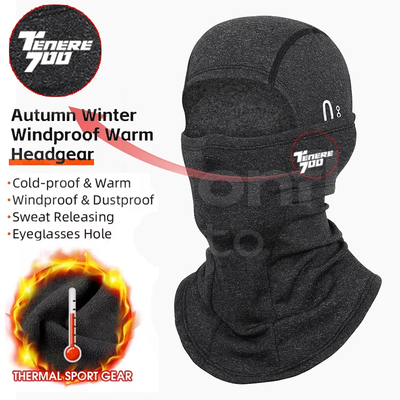 

For YAMAHA TENERE 700 Tenere700 XTZ 700 T700 2020 2021 Winter Warm Tactical Balaclava Motorcycle MTB Full Face Windproof Mask