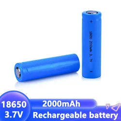PURFIELD ICR18650 Rechargeable Battery 3.7V 2000mAh Li-ion Battery Cell for DIY Power Tool Battery Flashlight Solar light
