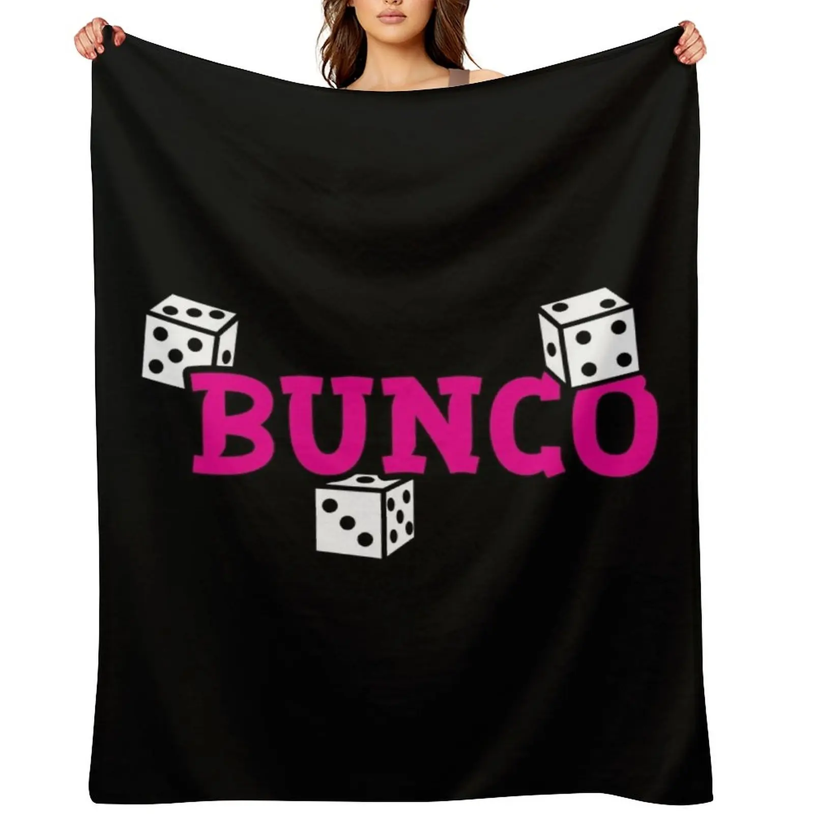 

Bunco Spaced Dice Design Throw Blanket blankets and throws Single Decorative Beds for sofa Blankets