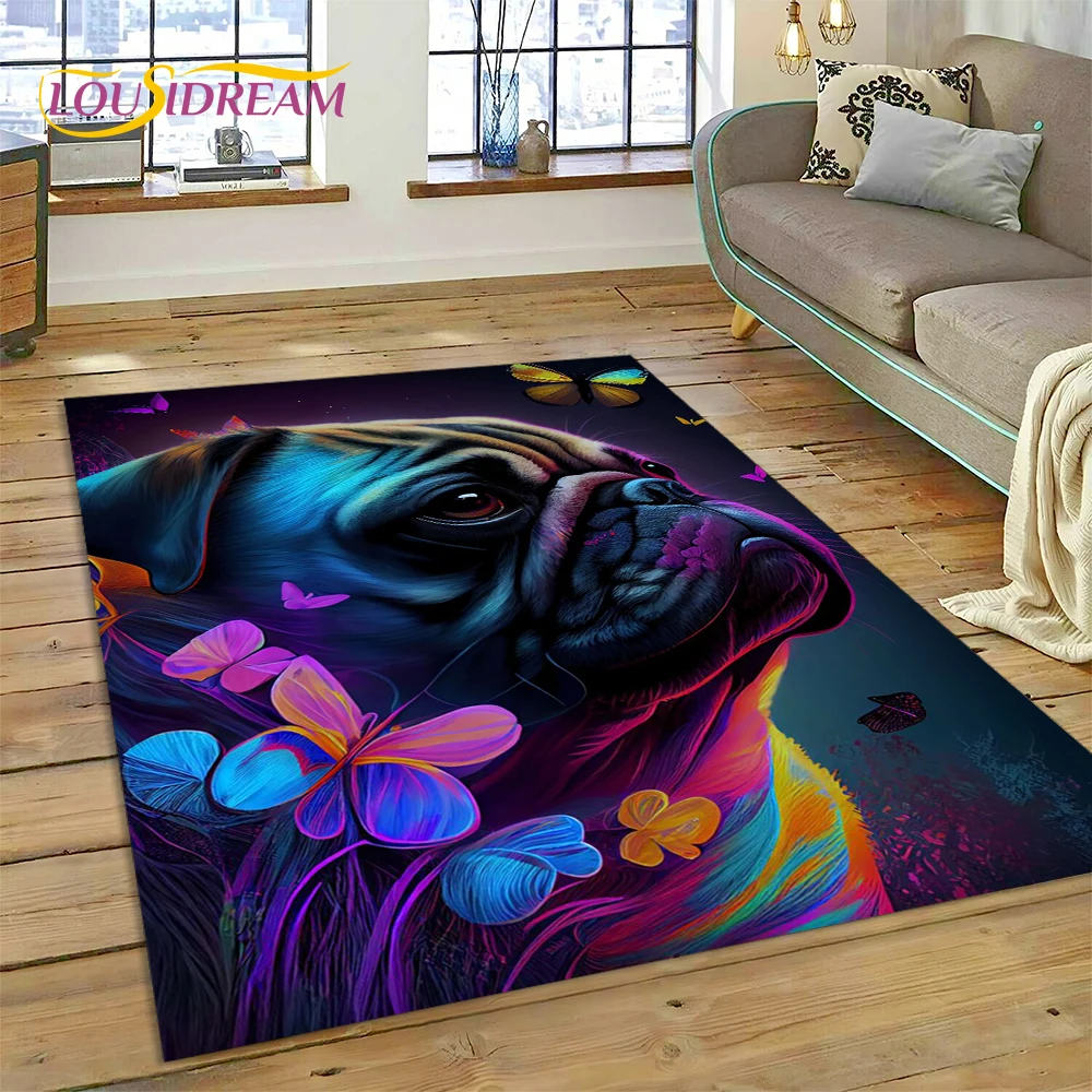 

Cute Dog Cartoon Samoye,Chihuahua,Koki Pomeranian Husky Carpet Rug for Home Living Room Bedroom Sofa Doormat Decor,kid Non-slip