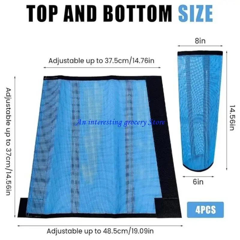 652D 4 قطع واقيات ساق الحصان القابلة للتنفس، غطاء طارد البعوض، متين