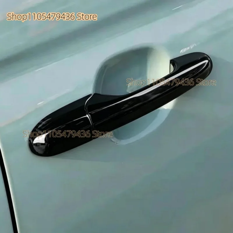 Car Exterior Door Handle Carbon Fiber Decorative Sticker Cover For Fiat 500 2008-2023 Abarth 595 595C 2012-2023 695 2010-2023 view 4