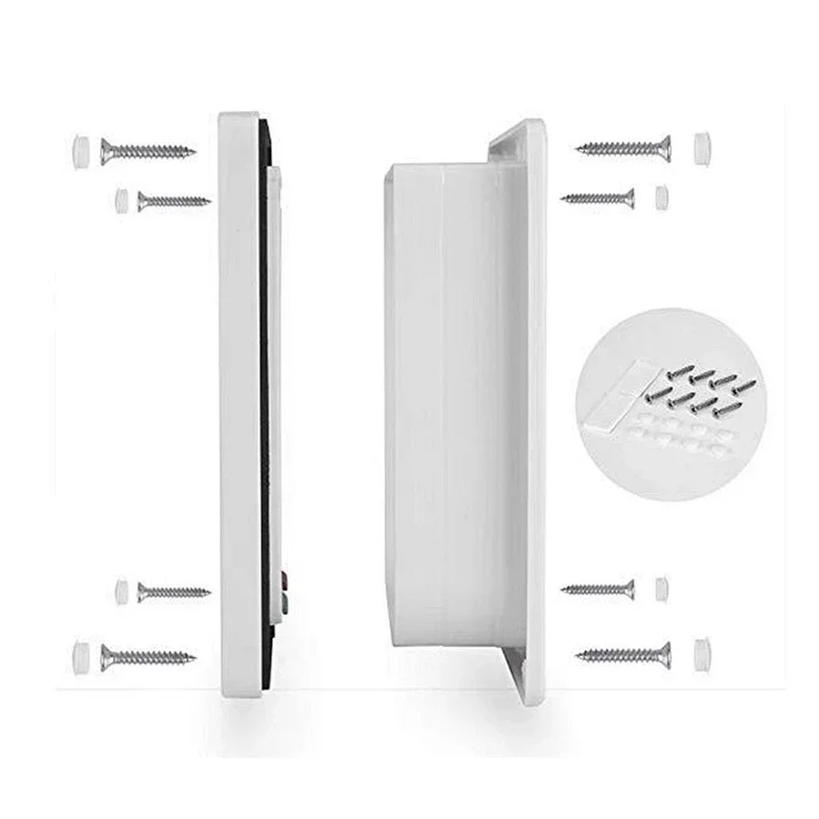 باب رفرف للكلاب والقطط مع قفل أمان 4 اتجاهات بوابة بلاستيكية ABS شفافة بأربعة أحجام (S/M/L/XL) أبواب رفرف بوابة أمان للقطط والجرو